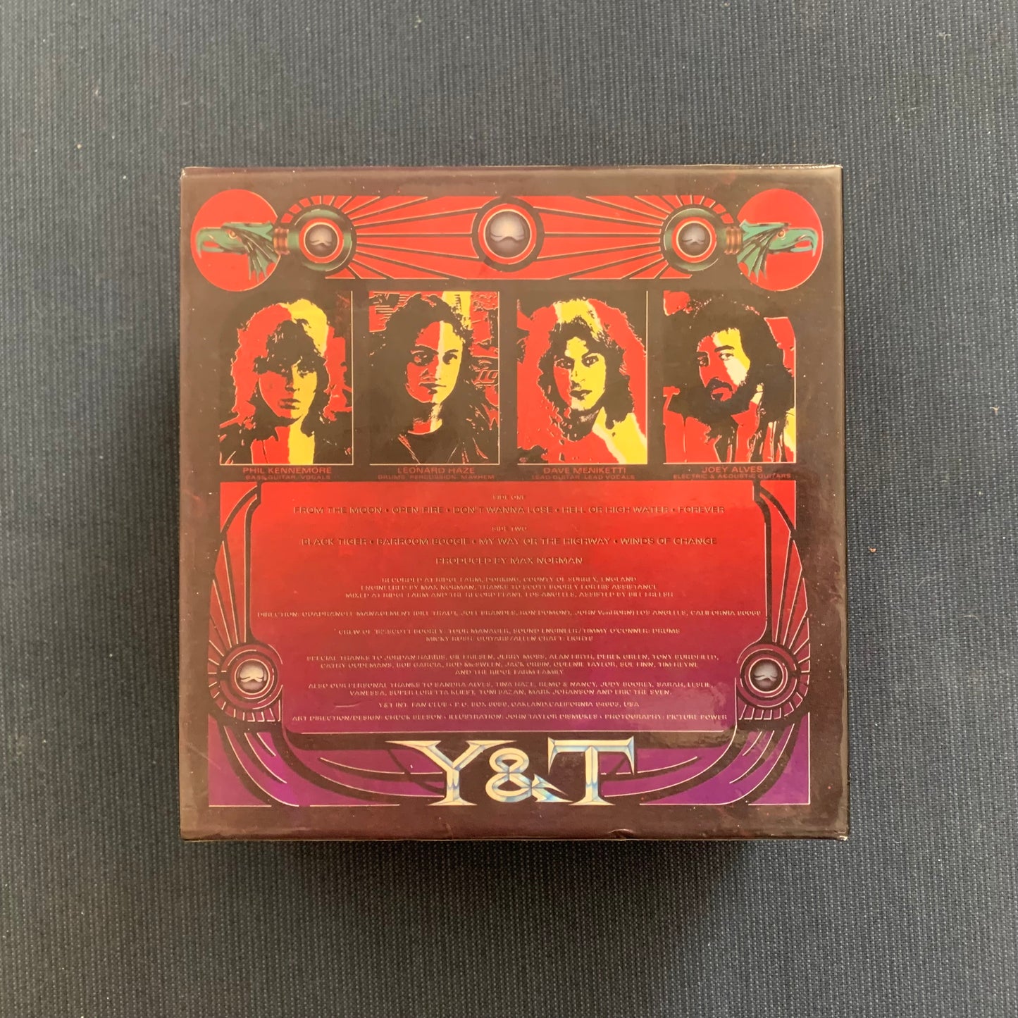 EXTREMELY RARE Y&T (Yesterday & Today) Black Tiger Japanese Release 8 CD Box Set Autographed by the current Y&T Line-Up