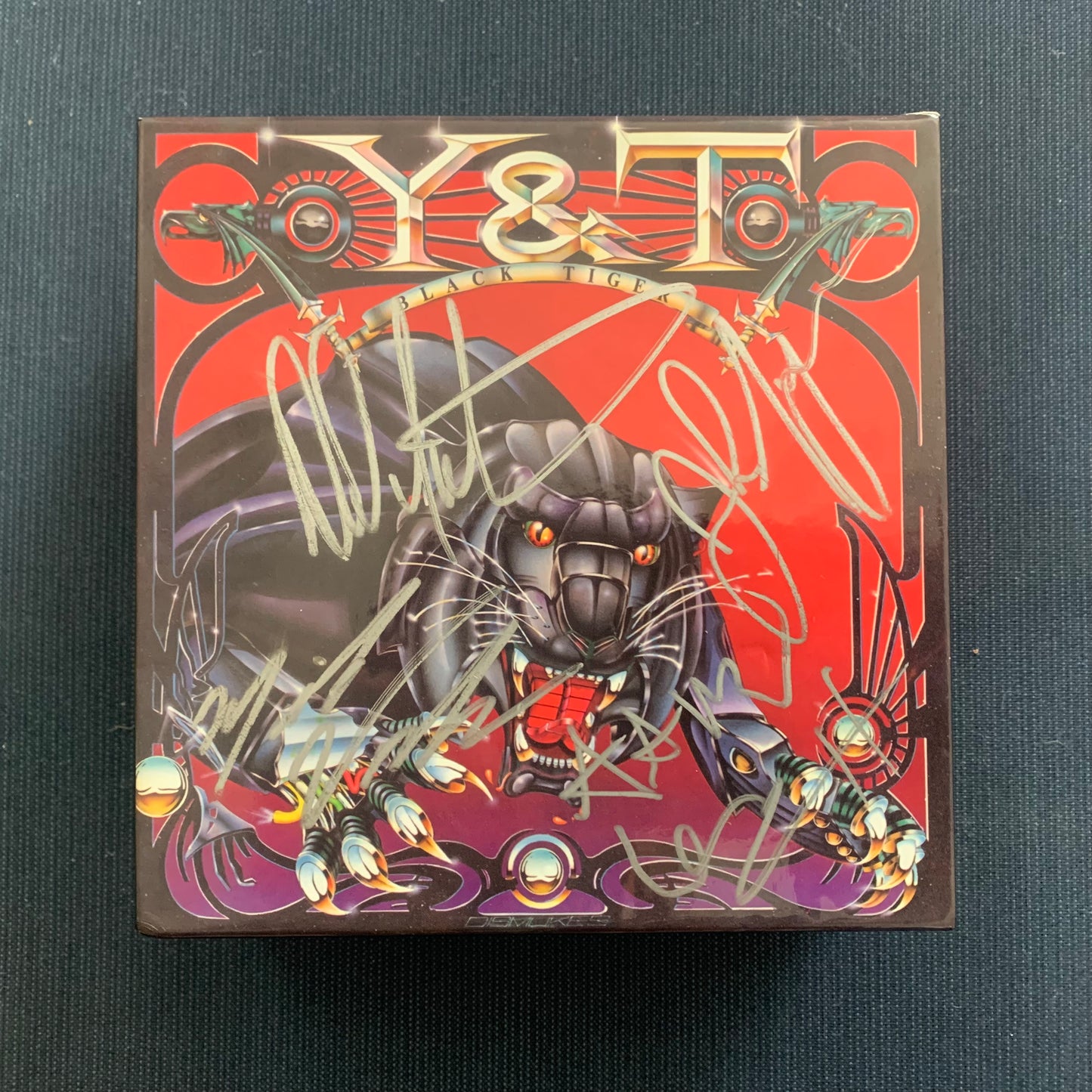 EXTREMELY RARE Y&T (Yesterday & Today) Black Tiger Japanese Release 8 CD Box Set Autographed by the current Y&T Line-Up