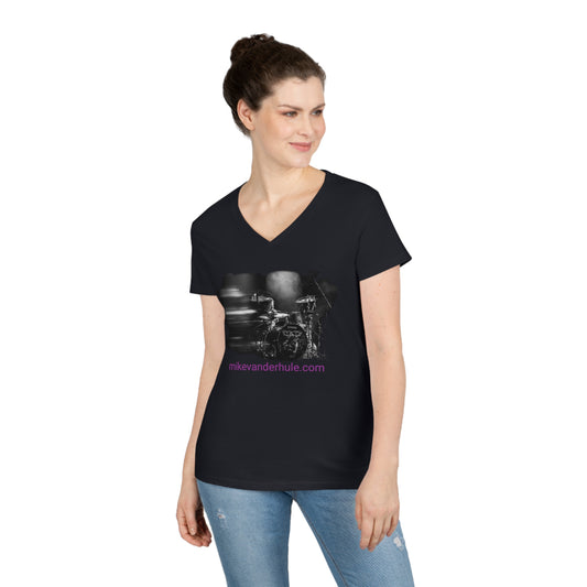 Mike "In the Moment" Ladies' V-Neck T-Shirt